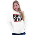 thumbnail image 4 of Ride MTB Mountain Bike Cyclist Unisex Plus Fleece Graphic Hoodie Brisco Brands 4X, 4 of 5