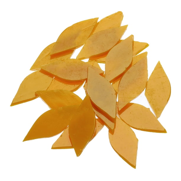 Mosaico de vidrio de plomo, azulejos de mosaico de vidrio en bulk para proyectos de manualidades DIY hechos a mano en naranja