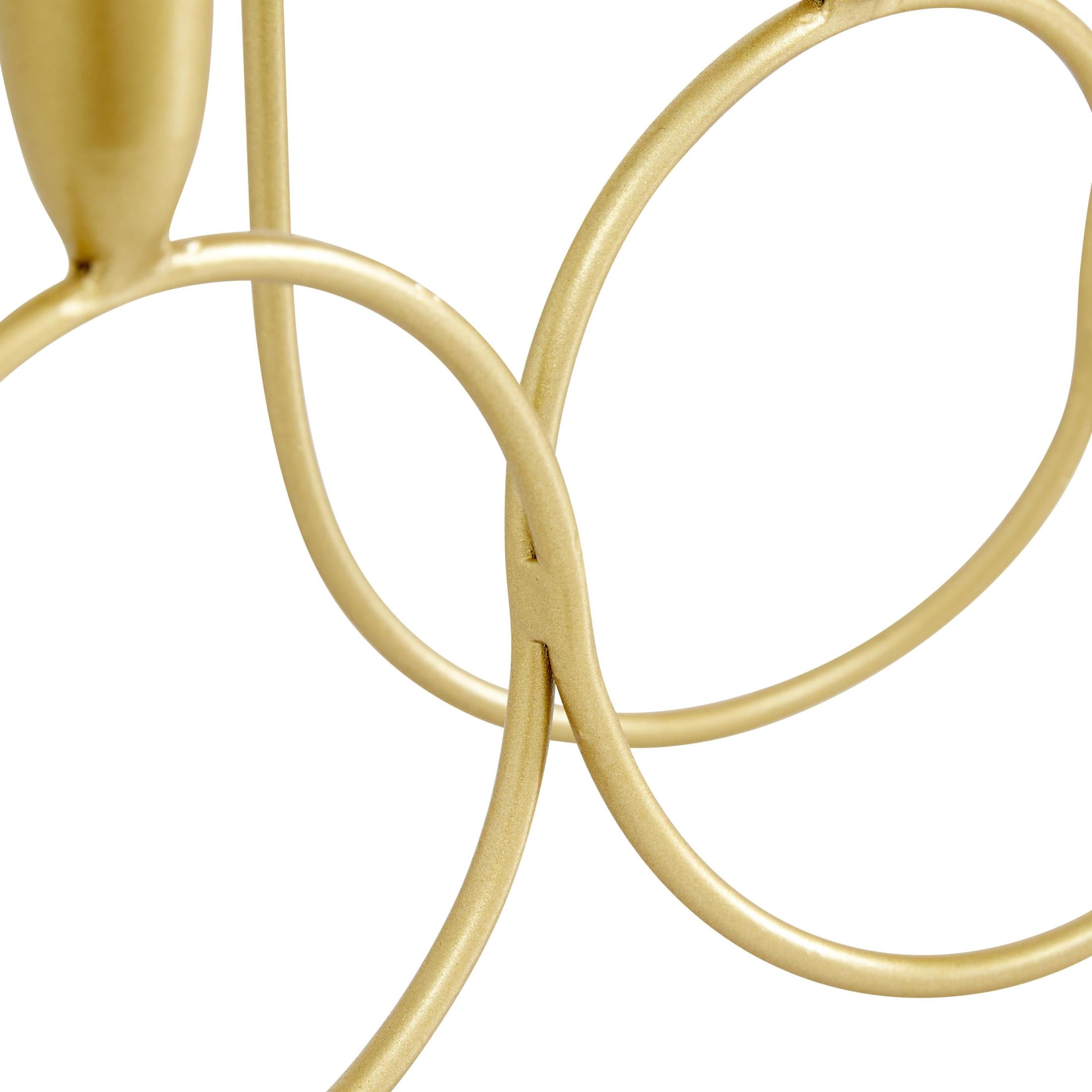 CosmoLiving by Cosmopolitan Gold Metal Candelabra
