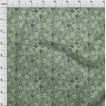 thumbnail image 4 of oneOone Cotton Flex Dusty Green Fabric Asian Block Floral Sewing Craft Projects Fabric Prints By Yard 40 Inch Wide, 4 of 4