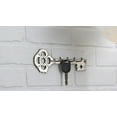 thumbnail image 2 of Richelieu T5610184 8-7/8" Wide 4 Hook Brass Key Rack - Nickel, 2 of 4