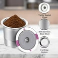 thumbnail image 5 of 2pcs Reusable K Cups Coffee Filter, Stainless Steel K Cup Reusable Coffee Pods Filters for Keurig 1.0 & 2.0 Coffee Makers BPA-Free Refillable Coffee Filters, 5 of 8
