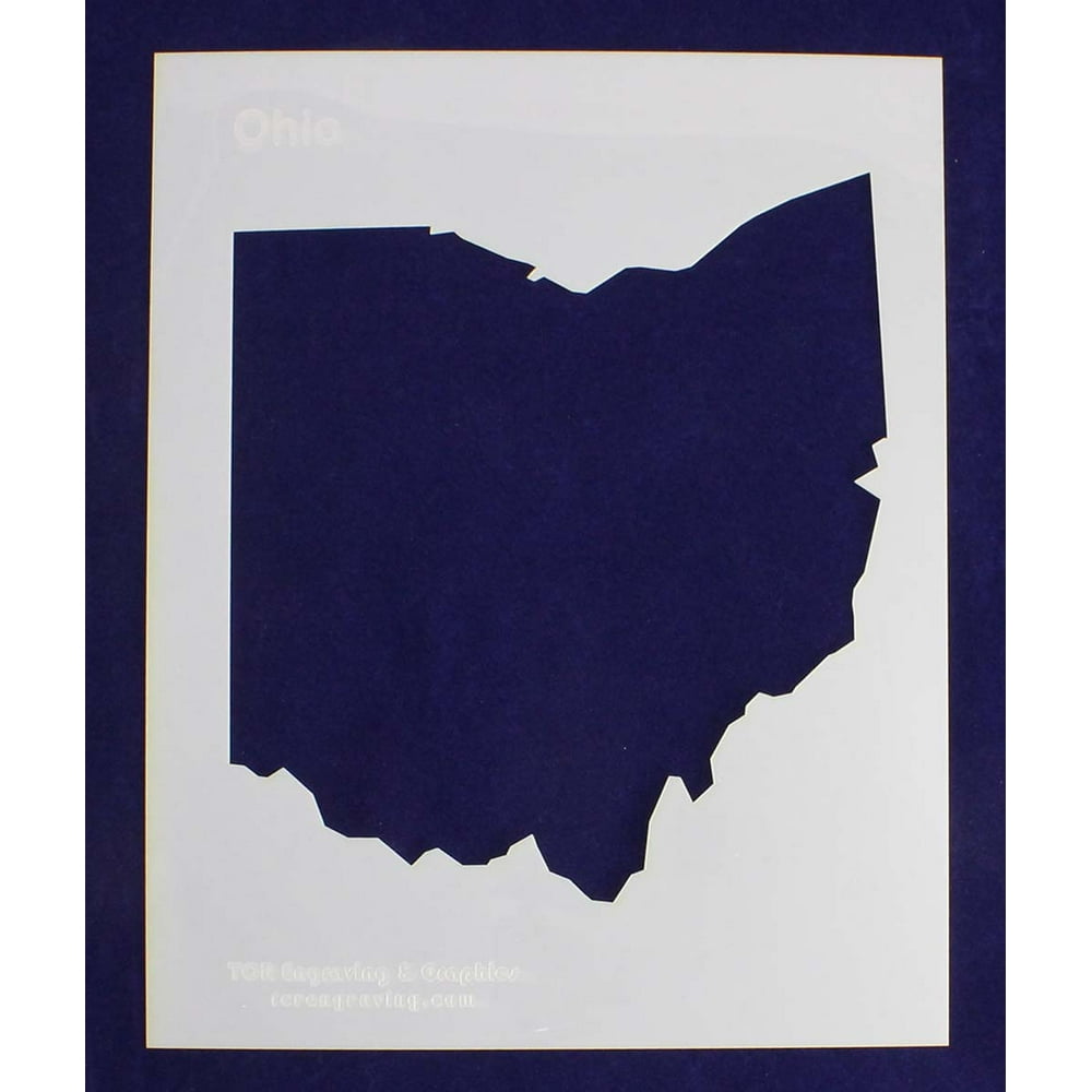 State of Ohio Stencil - 8 X 10 Inches - Walmart.com - Walmart.com