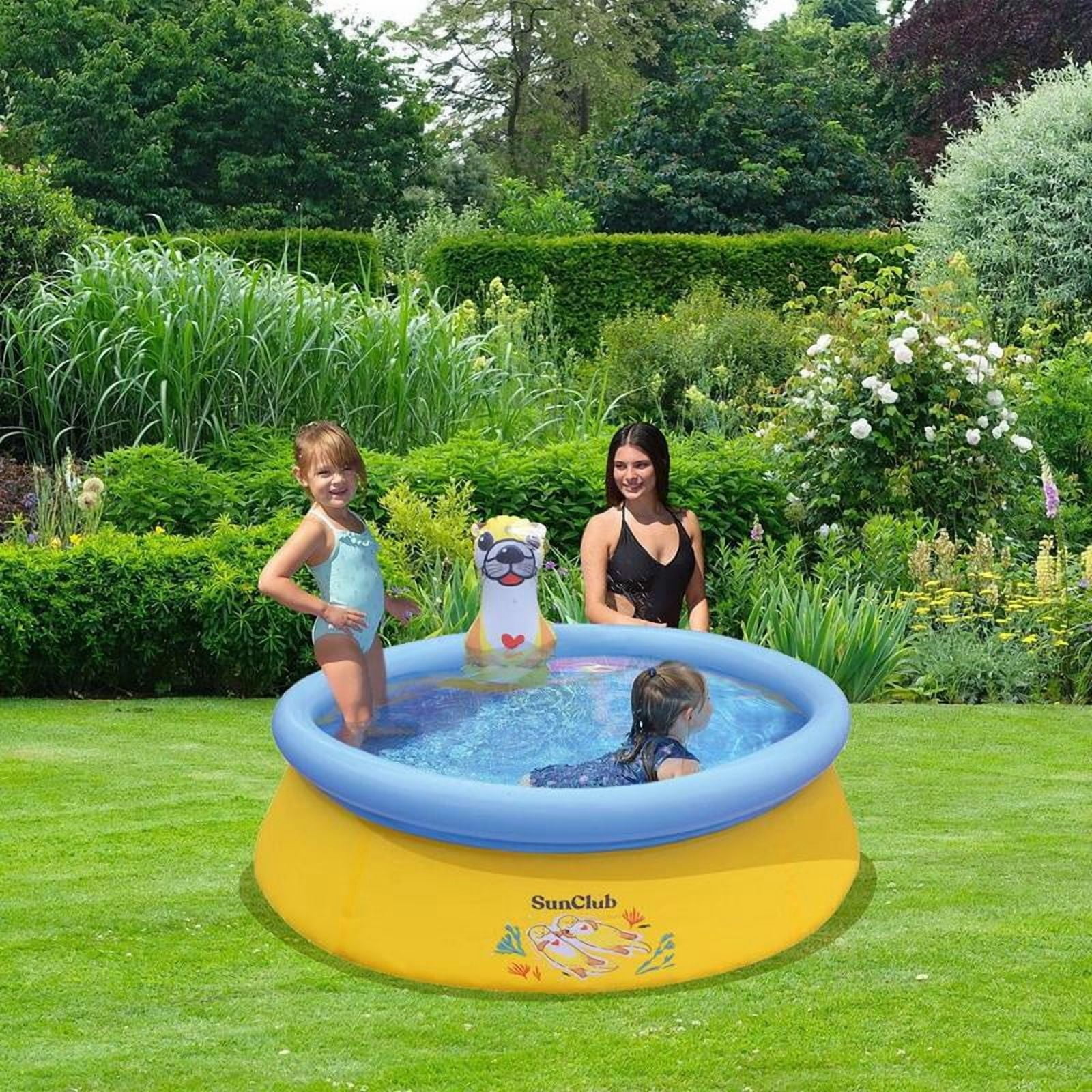 5' x 16.5" Sea Otter Inflatable Outdoor Above Ground Kid Swimming Pool