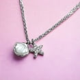 thumbnail image 3 of Meera Jewels Sterling Silver Star Fish and Seashell Pendant Necklace Set, Minimalist Handmade Gift, 3 of 5