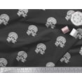 thumbnail image 2 of Soimoi Georgette Viscose Fabric Leaves & Floral Block Fabric Prints by Yard 42 Inch Wide, 2 of 3