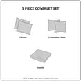thumbnail image 5 of Home Essence Cambridge 5 Piece Reversible Jacquard Coverlet Set, 5 of 6