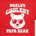 thumbnail image 3 of Instant Message - Worlds Coolest Papa Bear  - Men's Short Sleeve Graphic T-Shirt, 3 of 6