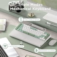 thumbnail image 3 of Teclado RK ROYAL KLUDGE RKS70 Ergonómico Split Inalámbrico Blanco, 3 of 9