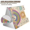 thumbnail image 2 of FORMRS A4 Clipboard Folder with Pen Holder Horizontal Foldable School Office Binder, Beige Rainbow, 2 of 9