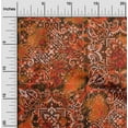 thumbnail image 2 of oneOone Polyester Spandex Orange Fabric Asian Craft Projects Decor Fabric Printed By The Yard 56 Inch Wide, 2 of 4