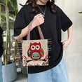 thumbnail image 1 of facefd Embroidered Handmade Women Shoulder Bag Travel Bag Gift Red Owl, 1 of 8