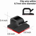 thumbnail image 2 of 120 Clips de Câble Autocollants, Compatibles avec Diverses Marques, 2 of 5