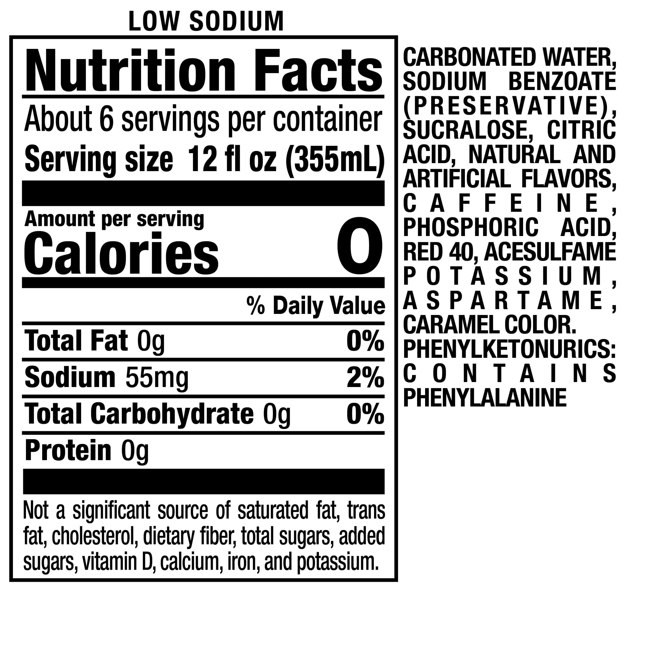Big Red Zero Sugar Soda Pop, 2 L, Bottle