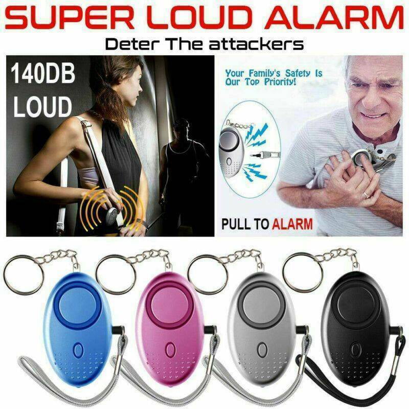 Police Approved Personal Panic Rape Attack Safety Security Alarm US 140db 