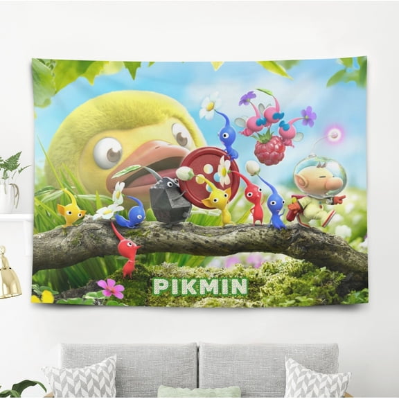 Pikmin Tapestry Wall Hanging for Bedroom Wall Decorations Home Decorations Birthday Gift