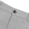 thumbnail image 6 of safuny Men's Business Flat Front Pant Straight Leg Cotton Suit Pants Activewear Dress Pants Mid Waist Trousers Big&Tall Fashion Clearance Solid Color Work Pants Casual Gray XL, 6 of 6