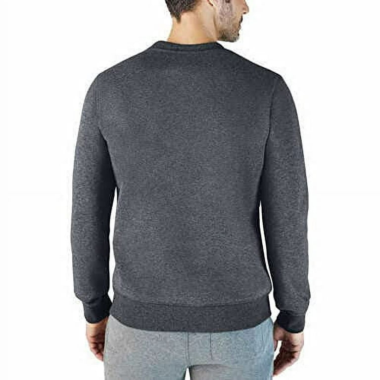 Eddie Bauer Men s Fleece Lined Crew Sweatshirt XXL Gray Walmart