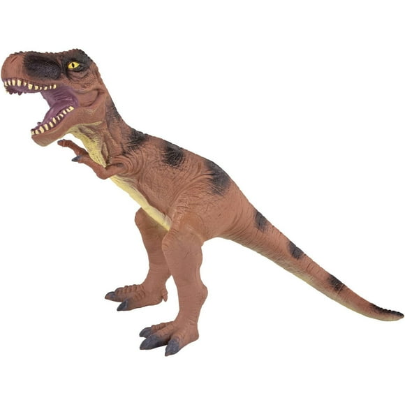 Adventure Force Figurine articulée de dinosaure T-Rex souple de 13 pouces, marron, conçue pour les 3 ans et plus