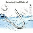 thumbnail image 3 of 140 Piezas Picos de Acero Galvanizado Picos para Cercas Púas de Malla de Alambre 1,2 x 1,9 cm Grapas de Clavos para Vallas en Forma de U para Vallas Clip de Malla de Alambre Galvanizado para Redes, 3 of 5