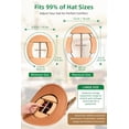 thumbnail image 3 of Cowboy Hat Stretcher for Fitted Hats Large Size Cowboy Hat Stretcher 4-Way Extender Thick Beech Wood Hat Shaper for Baseball Jack Caps Fedora Hats Expander Easy to Stretch with Handle 21.6-26.7in, 3 of 8