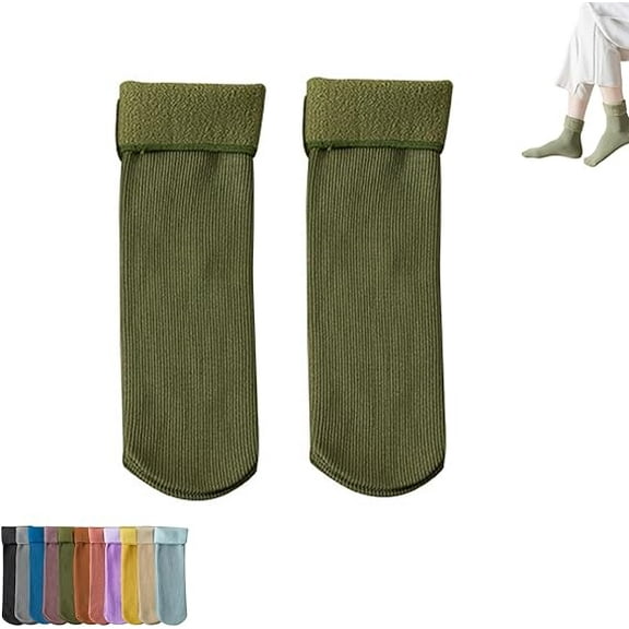 Luviess Cozy Socks, Fleececozy Ultra-Soft Velvet Slim Thermal Socks for Women Men, Seniors, Thermal Fleececozy Sock for Winter