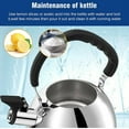 thumbnail image 5 of 2 Liter Stainless Steel Whistling Tea Kettle Stove Top Water Boiler Teapot Home, 5 of 12