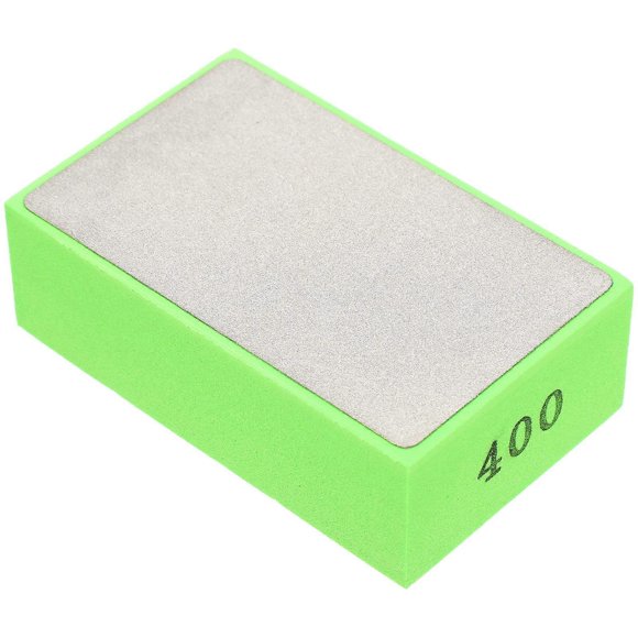 Stone Finishing Pad Diamond Sanding Pad Hand Polishing Pads for Concrete Homeowners 9.3X5.8cm Grinding Green 1Pack