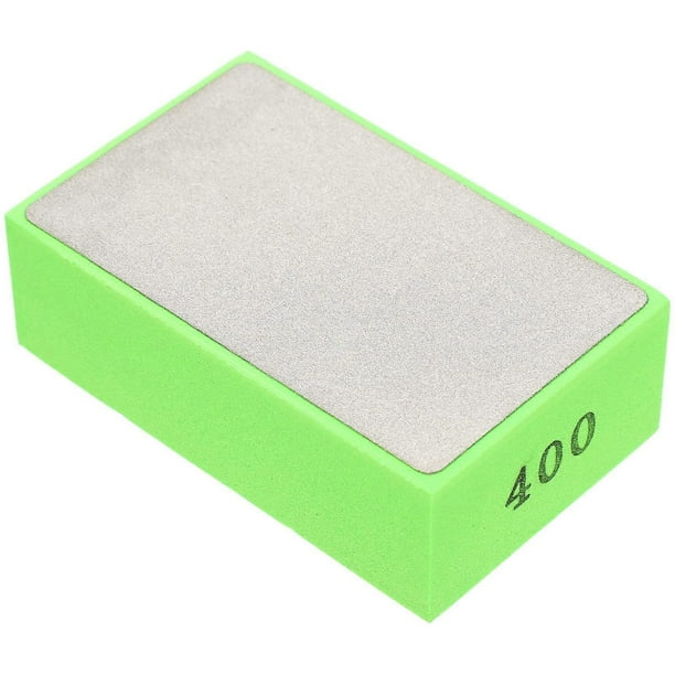 Stone Finishing Pad Diamond Sanding Pad Hand Polishing Pads for Concrete Homeowners 9.3X5.8cm Grinding Green 1Pack