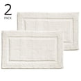 thumbnail image 2 of Alfombra de baño mDesign Soft, estilo hotel, 100% algodón, 2 unidades, color natural, 2 of 8