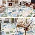thumbnail image 5 of 5'x7' Area Rugs, Spring Floral Checkered Indoor Outdoor Area Rug for Living Room Bedroom, Sage Green Daisy Buffalo Plaid Washable Bathroom Rugs Kitchen Floor Carpet Mats Home Decor Aesthetic, 5 of 8