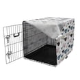 thumbnail image 3 of Underwater Dog Crate Cover, Funny Shapes of Fish with Wavy Stripes, Easy to Use Pet Kennel Cover Small Dogs Puppies Kittens, 7 Sizes, White Multicolor, by Ambesonne, 3 of 6