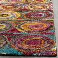 thumbnail image 3 of Safavieh Fiesta Winchester Geometric Shag Area Rug, Multi, 5'1" x 7'6", 3 of 8