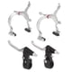 thumbnail image 1 of Kit frenos para bicicleta S SHINE aluminio plata BMX Hing end trapezoidales, 1 of 7