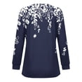 thumbnail image 5 of Aloohaidyvio Long Sleeve Tops,Women's Casual Long-sleeved Loose Round Neck Non-positioned Printed Top, 5 of 5