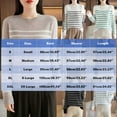 thumbnail image 3 of Rutainlusire Womens Trendy Striped Comfy Loose Sweaters Women's Striped Long Sleeve Blouses Round Neck Casual Fashionable Sweater, 3 of 5