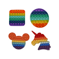 thumbnail image 2 of HDTech Rainbow Fidget Bubble Toys (Unicorn, Square, Circle, and Disney Mickey Head) for Kids, 2 of 5