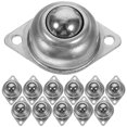 thumbnail image 1 of 12pcs Caster Wheels Carbon Steel Small Wheels Rotation Pulley Furniture Mounting Wheels, 1 of 8