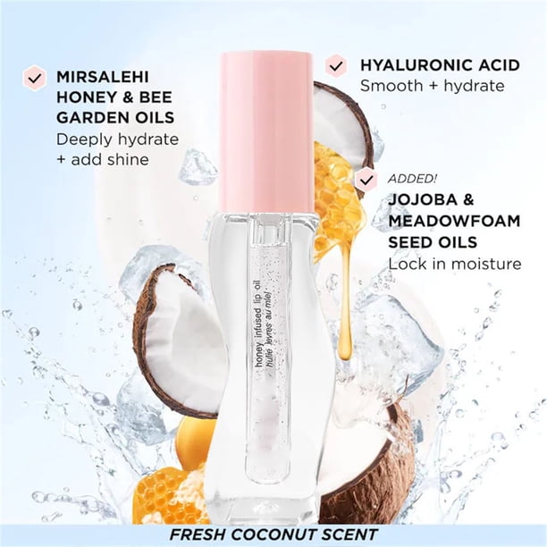 Lápiz labial líquido con temperatura hidratante, color miel, maquillaje labial hidratante de larga duración, aceite labial 2,5 ml