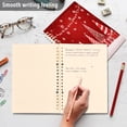 thumbnail image 3 of Wirebound Notebook Hardcover Spiral Notebooks Red Christmas Tree and Lights, 60 Pages, 80 GSM, 5.7 x 8.3in, 3 of 4