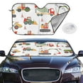 thumbnail image 2 of Balery Excavator Windshield Sun Shade, Car Front Window Sunshade Cover ,Automotive Interior Portected Blocks Uv Rays For Car Pickup Truck Suv Accessories- Small, 2 of 7
