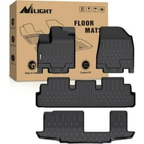 Nilight TPE Floor Mats for Nissan Pathfinder 8 Seater 2022-2025 / Infiniti QX60 7 Seater 2022 2023 2024 2025 All Weather Custom Fit Heavy Duty Floor Liners