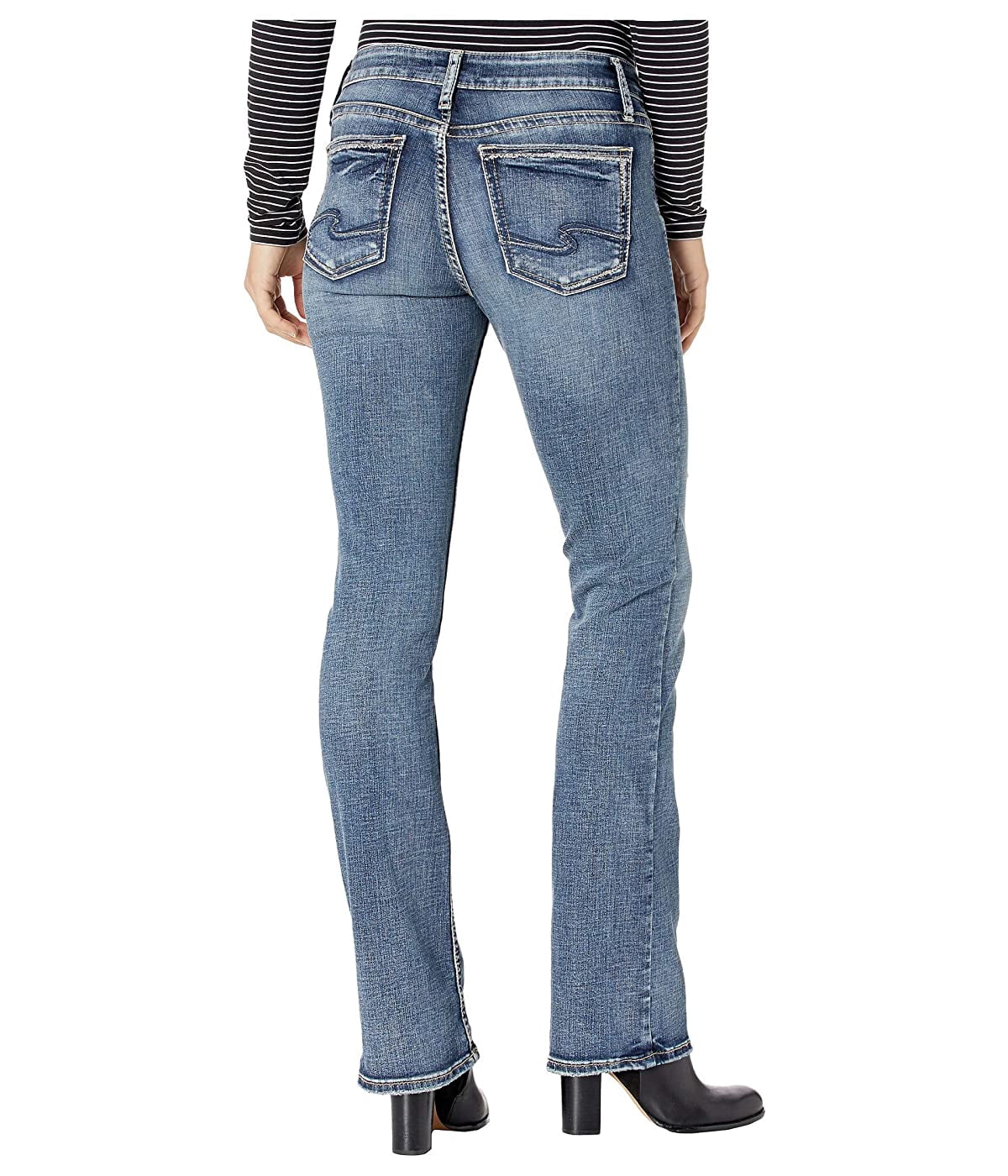 Silver Jeans Co. Elyse Mid-Rise Curvy 