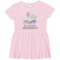 thumbnail image 3 of Inktastic Will You Be My Godparents? Girls Baby Dress, 3 of 5