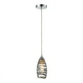 thumbnail image 2 of Elk Home 5-Inch Wide Twister Pendant, Transitional, Polished Chrome, 2 of 2