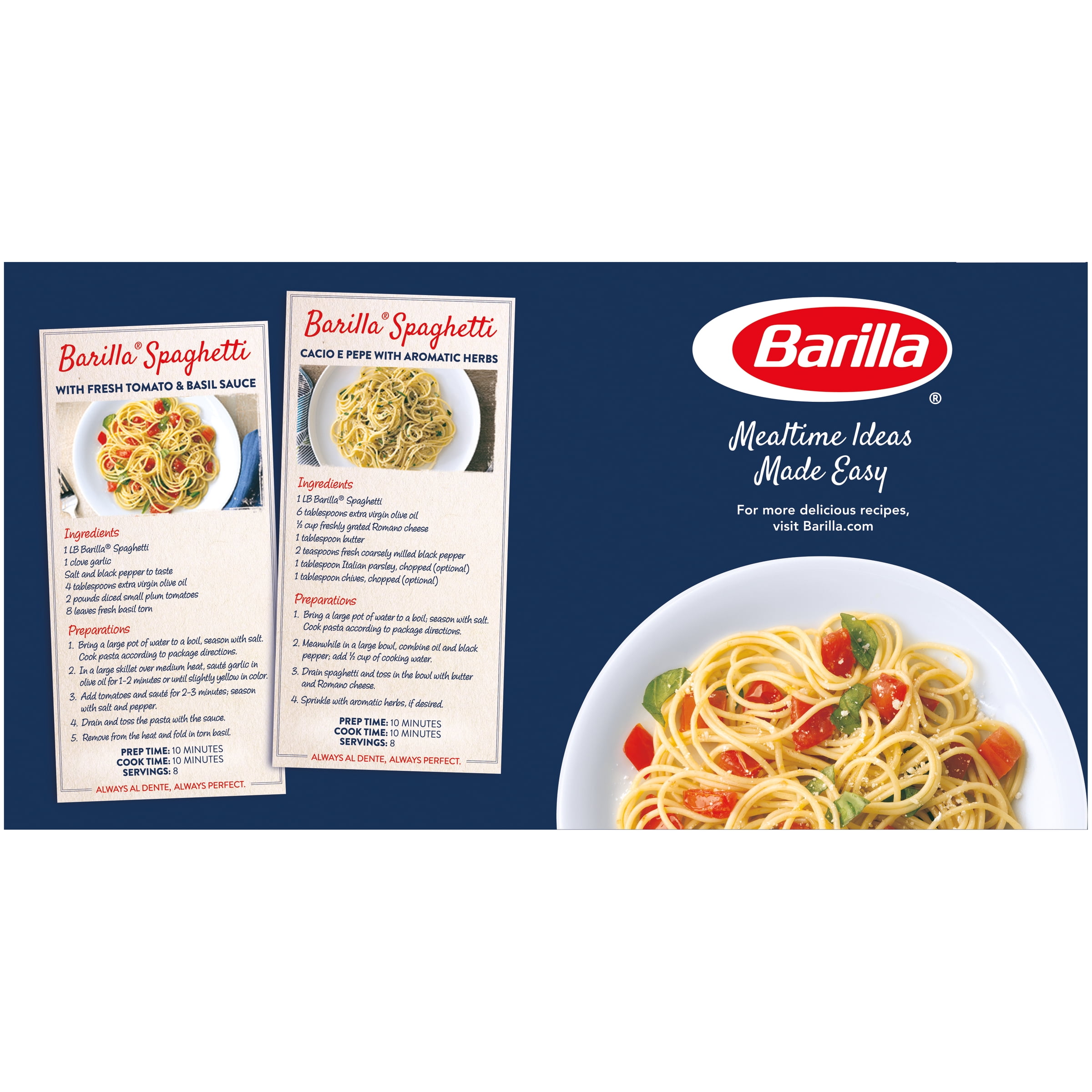 Spaghetti Pasta Blue Box