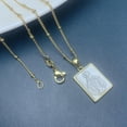 thumbnail image 4 of Virgin Mary Scapular Necklace,Mother God Virgin Mary Pearl Religious Faith Miraculous Medal Necklace,18k Gold Filled Chain, 4 of 7