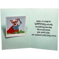 thumbnail image 2 of Designer Greetings Dog with Human Body Wearing Glasses, Bow Tie and Blue Shirt Funny / Humorous 3D Spring Activated Pop Out Father's Day Card for Son, 2 of 2