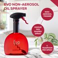 thumbnail image 4 of Evo Original Oil Sprayer, Non-Aerosol for Olive Oil, Cooking Oils, and Vinegars, Red, 18-Ounce Capacity, 4 of 10