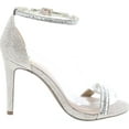 thumbnail image 6 of Delicious Womens Fiona High Heel Metallic Ankle Strap Dressy Party Shoes, 6 of 7
